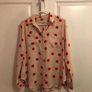 Polka dot blouse